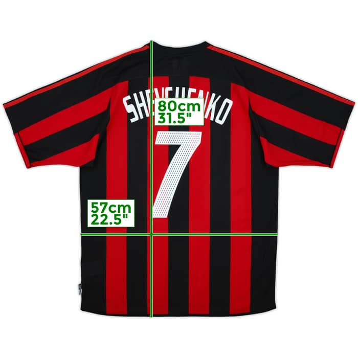 2003-04 AC Milan Home Shirt Shevchenko #7 (L)