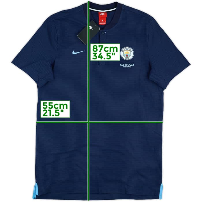 2017-18 Manchester City Nike Polo Shirt (L)