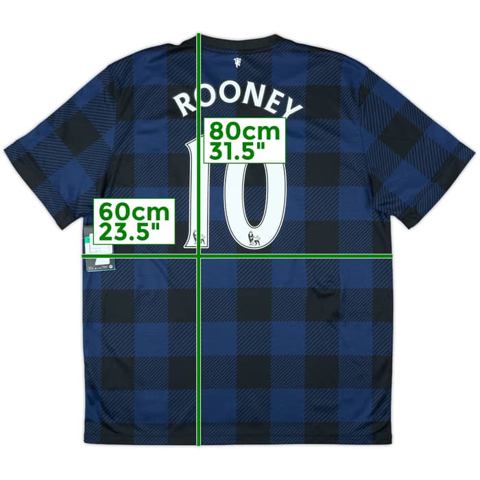 2013-14 Manchester United Away Shirt Rooney #10 (XL)