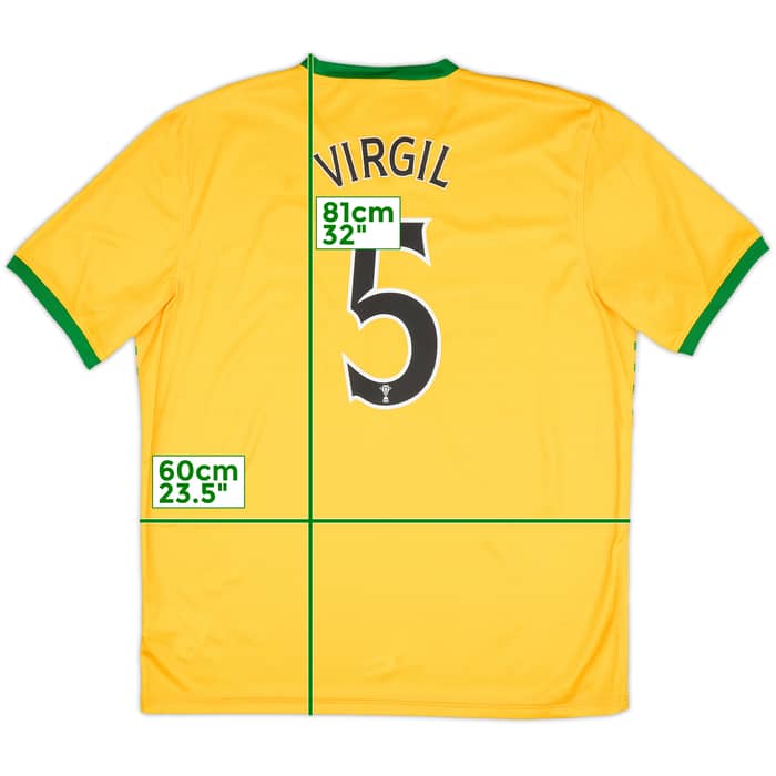 2013-14 Celtic Away Shirt Virgil #5 (XL)