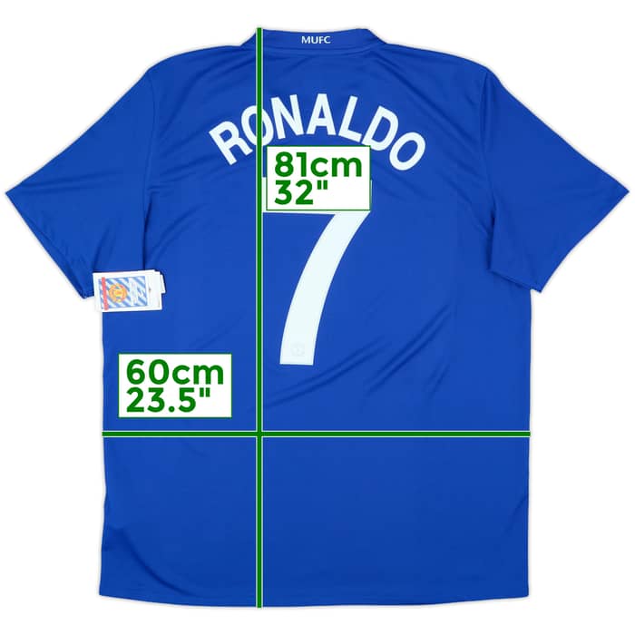 2008-09 Manchester United Third Shirt Ronaldo #7 (XL)