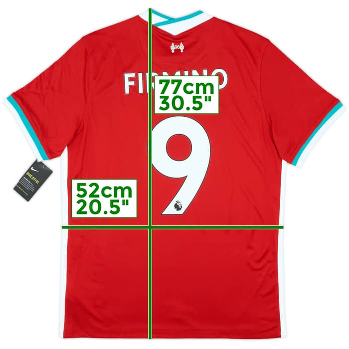 2020-21 Liverpool Home Shirt Firmino #9 (L)
