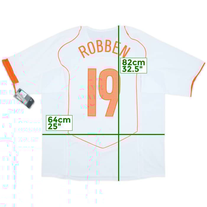 2004-06 Netherlands Away Shirt Robben #19 (XXL)