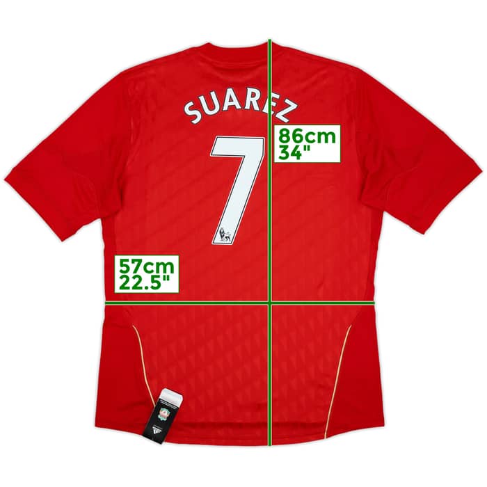 2010-12 Liverpool Home Shirt Suarez #7 (XL)