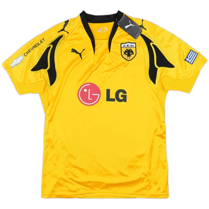 2007-08 AEK Athens Home Shirt Rivaldo #10 (L)