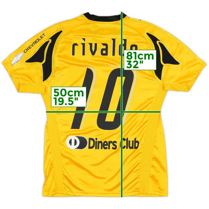 2007-08 AEK Athens Home Shirt Rivaldo #10 (L)