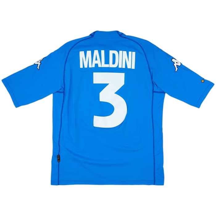 2002 Italy Home Shirt Maldini #3 (L)