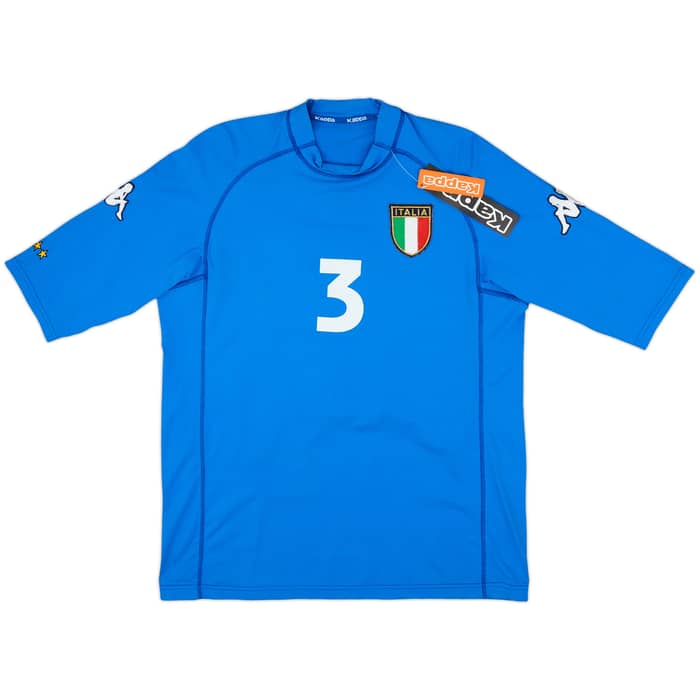 2002 Italy Home Shirt Maldini #3 (L)