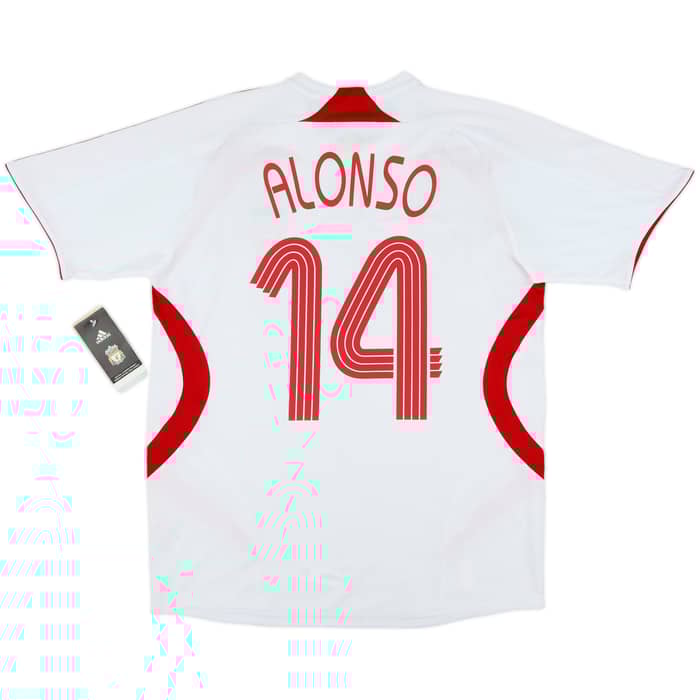 2007-08 Liverpool Away Shirt Alonso #14 (XL.Boys)