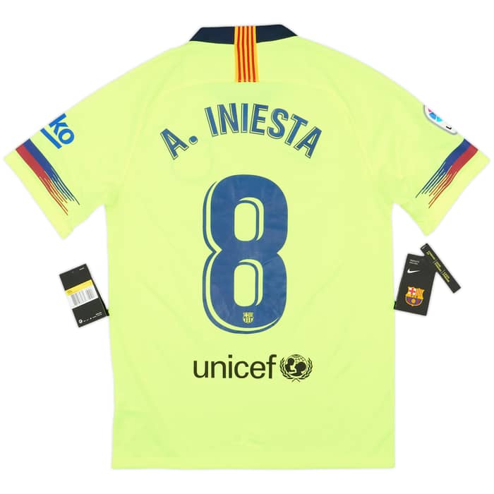 2018-19 Barcelona Away Shirt A.Iniesta #8 (S)