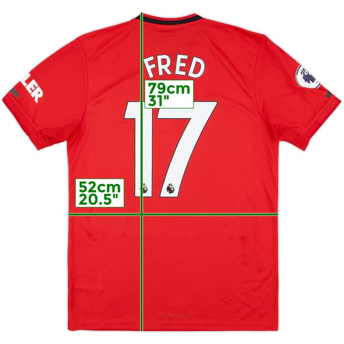 2019-20 Manchester United Home Shirt Fred #17 (M)