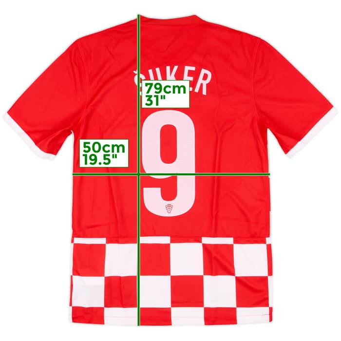 2014-15 Croatia Home Shirt Suker #9 (S)