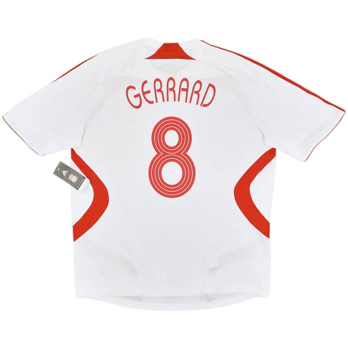 2007-08 Liverpool Away Shirt Gerrard #8 (XL)
