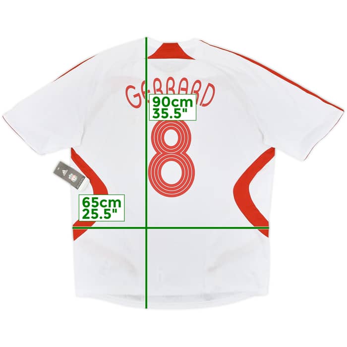 2007-08 Liverpool Away Shirt Gerrard #8 (XL)