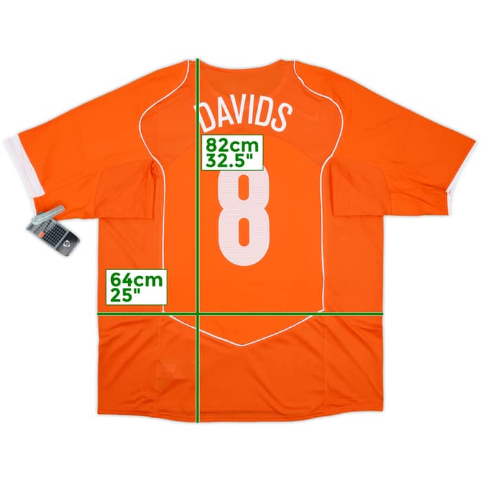 2004-06 Netherlands Home Shirt Davids #8 (XXL)