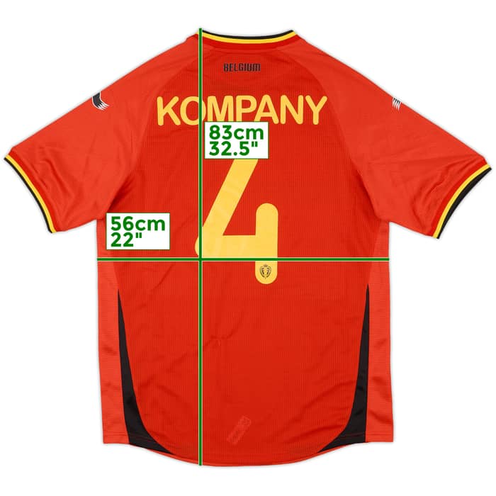 2014-15 Belgium Home Shirt Kompany #4 (L)