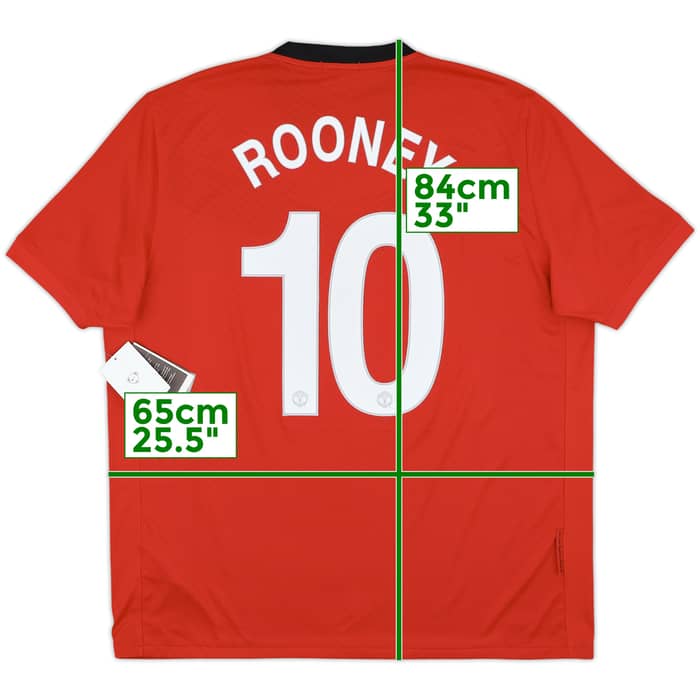 2009-10 Manchester United Home Shirt Rooney #10 (XL)