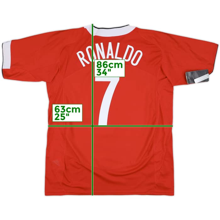2004-06 Manchester United Home Shirt Ronaldo #7 (XL)