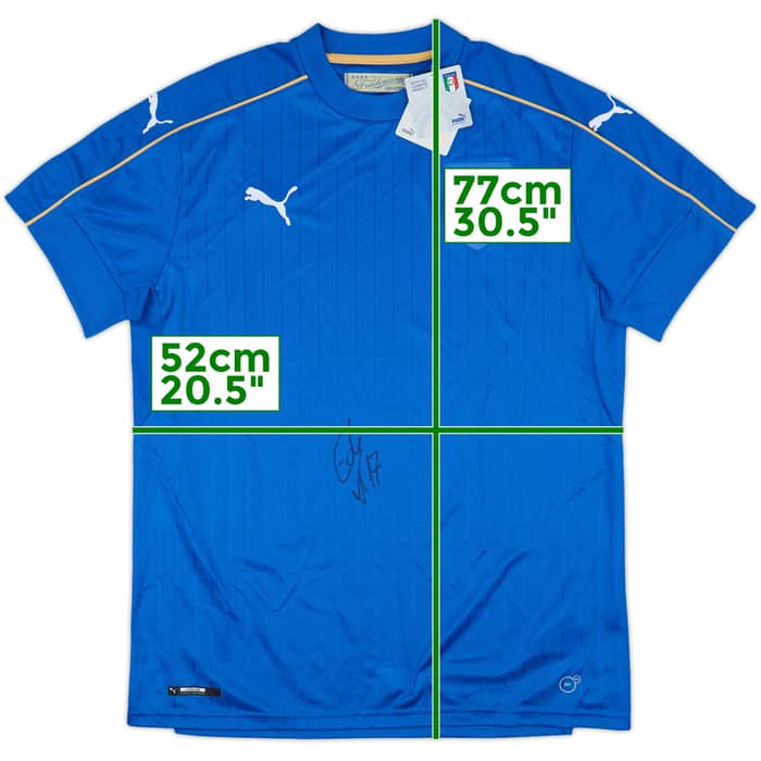 2016-17 Italy Signed Home Shirt (L)