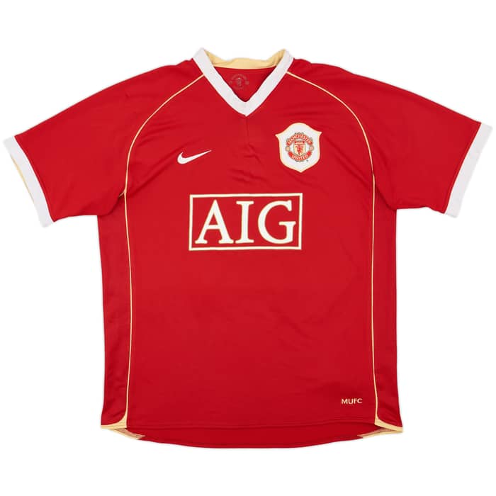 2006-07 Manchester United Home Shirt Solskjaer #20 - 5/10 - (L)
