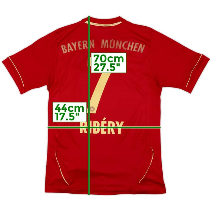 2011-13 Bayern Munich Home Shirt Ribery #7 - 6/10 - (XL.Boys)