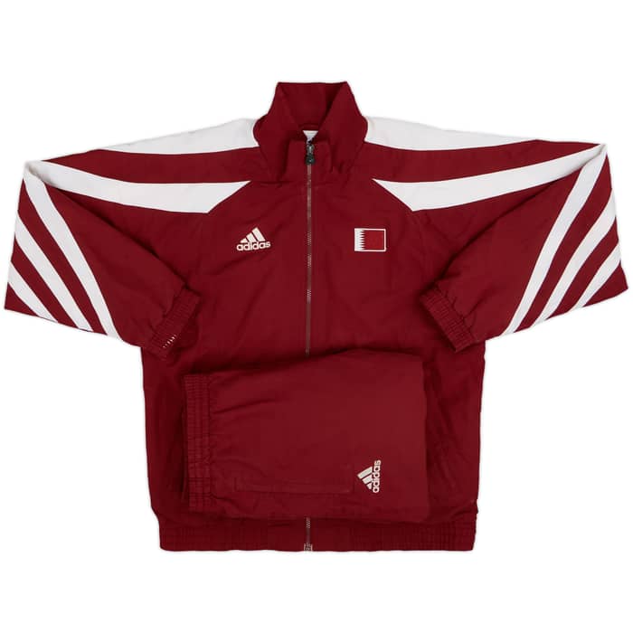 1990s Qatar adidas Full Tracksuit - 8/10 - (S)