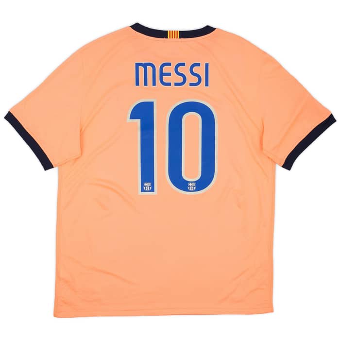 2009-10 Barcelona Away Shirt Messi #10