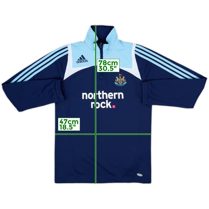 2007-08 Newcastle adidas 1/4 Zip Drill Top - 9/10 - (S)