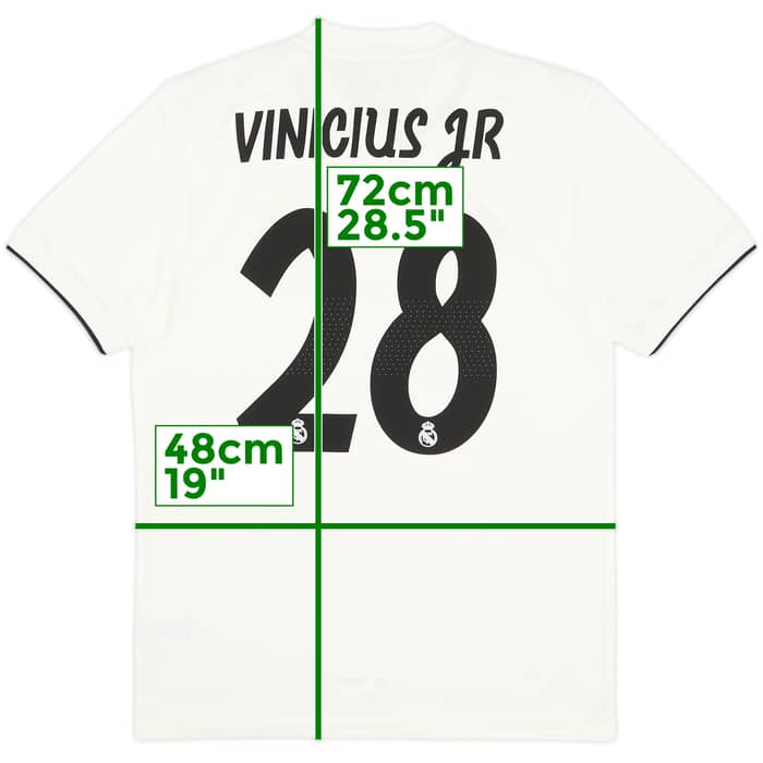 2018-19 Real Madrid Home Shirt Vinicius Jr #28 (S)