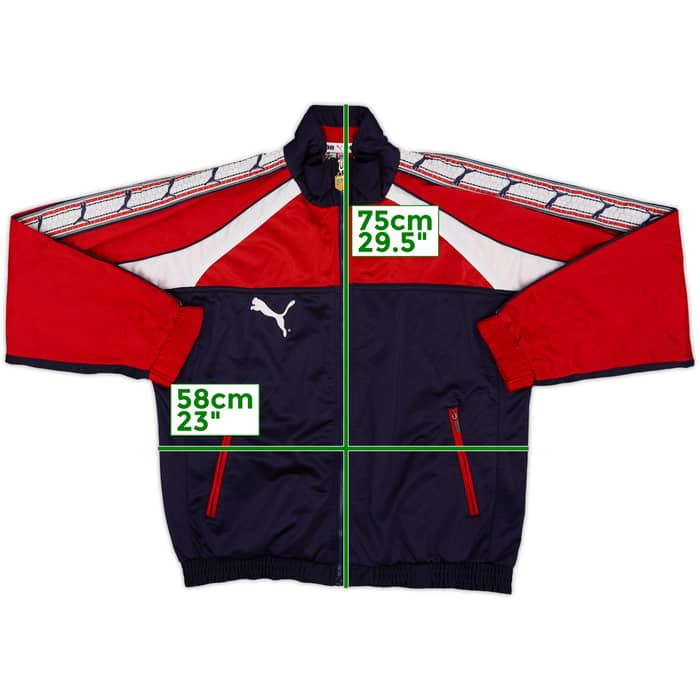 1996-98 Atletico Madrid Puma Track Jacket - 8/10 - (L)