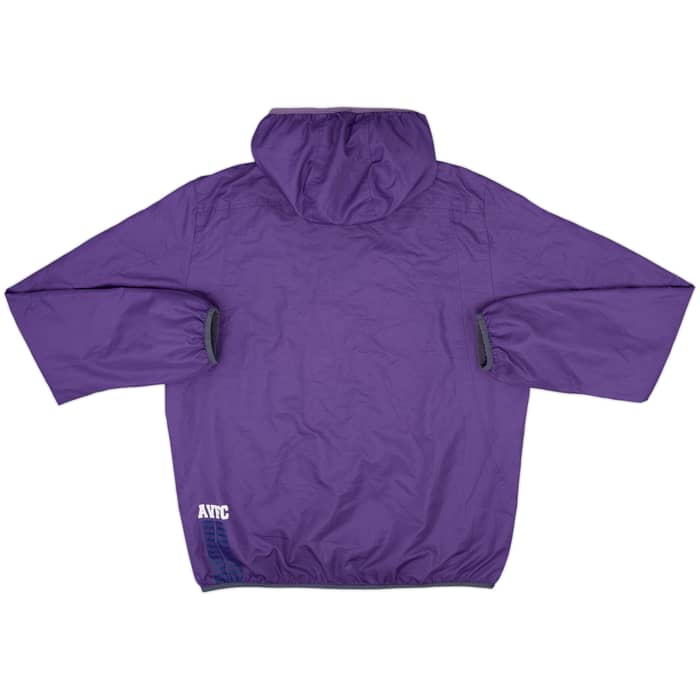 2012-13 Aston Villa Macron Hooded Track Jacket - 8/10 - (L)