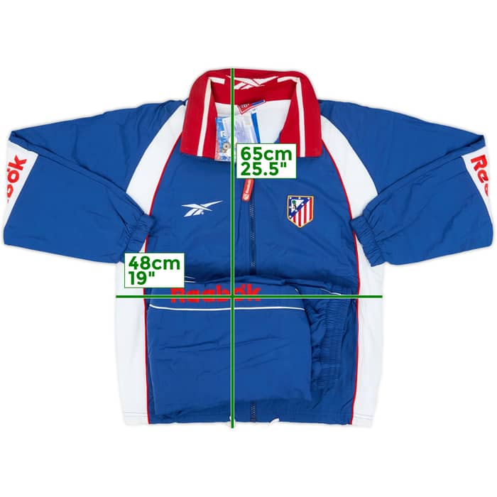 1998-99 Atletico Madrid Reebok Full Tracksuit (L.Boys)