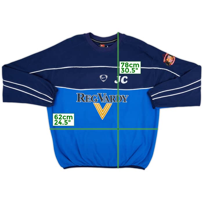 2001-02 Sunderland Staff Issue Nike Sweat Top JC - 8/10 - (XL)