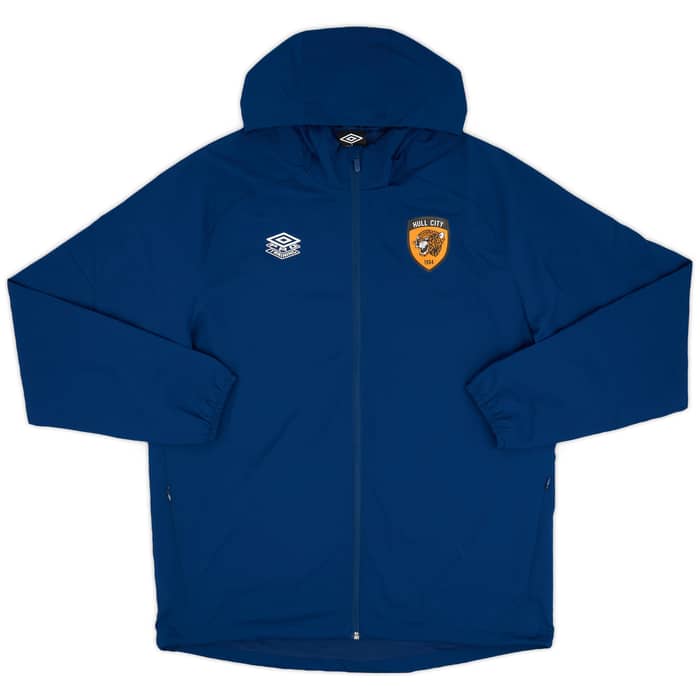 2021-22 Hull City Umbro Hooded Rain Jacket - 9/10 - (L)