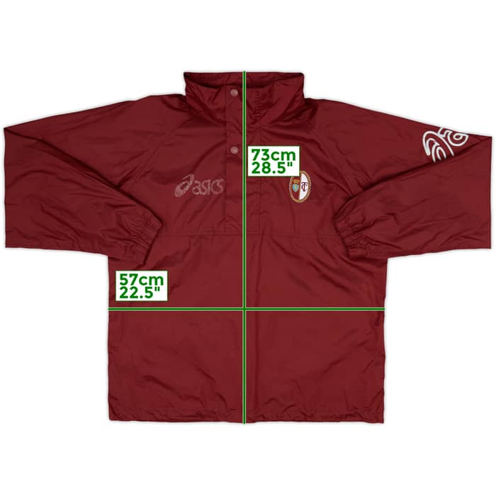 2005-06 Torino Asics 1/4 Zip Hooded Windbreaker - 5/10 - (S)