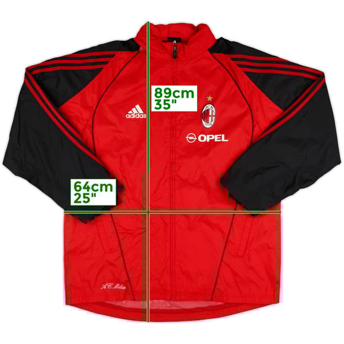 2005-06 AC Milan adidas Hooded Rain Jacket - 6/10 - (M)