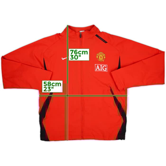 2007-08 Manchester United Nike Track Jacket - 8/10 - (L)