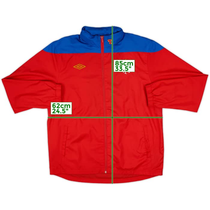 2011-12 Rangers Umbro Hooded Rain Jacket - 8/10 - (XL)
