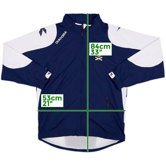 2005-06 Scotland Diadora Hooded Rain Jacket - 8/10 - (S)