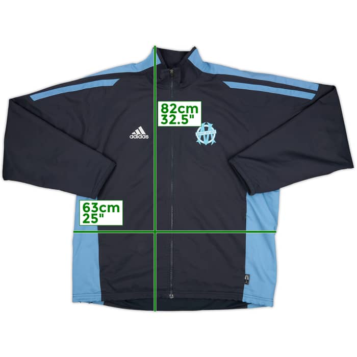 2001-02 Olympique Marseille adidas Track Jacket - 8/10 - (L)