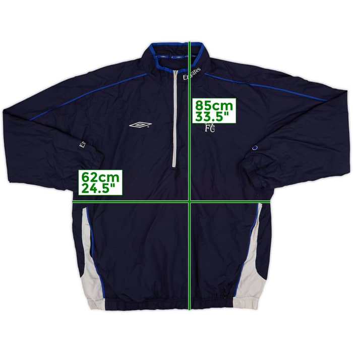 2002-03 Chelsea Umbro 1/2 Zip Track Jacket - 7/10 - (L)