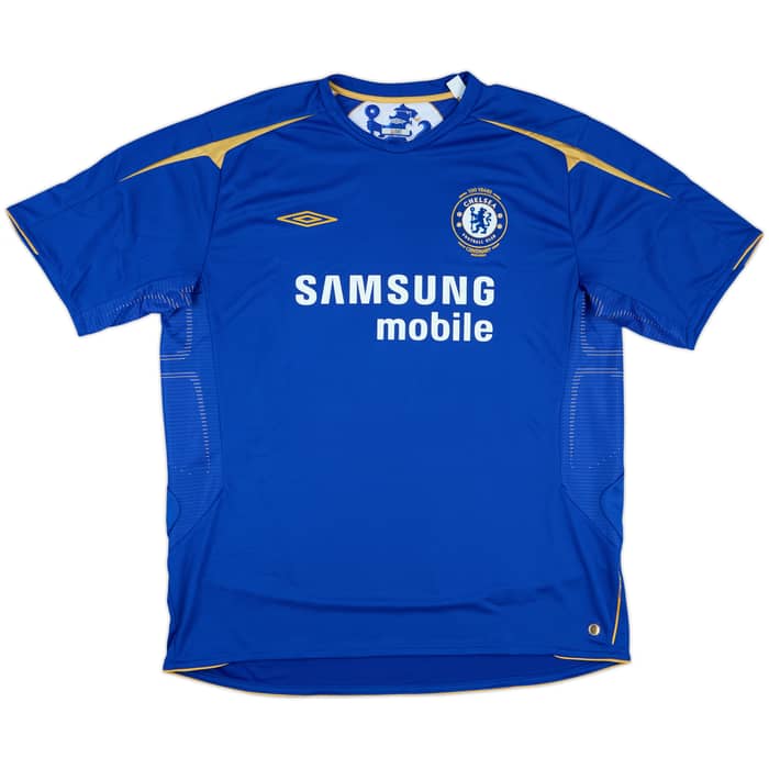 2005-06 Chelsea Centenary Home Shirt Essien #5 (XXL)