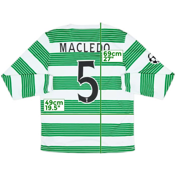 2013-15 Celtic Home L/S Shirt Macledo #5 (XL.Boys)