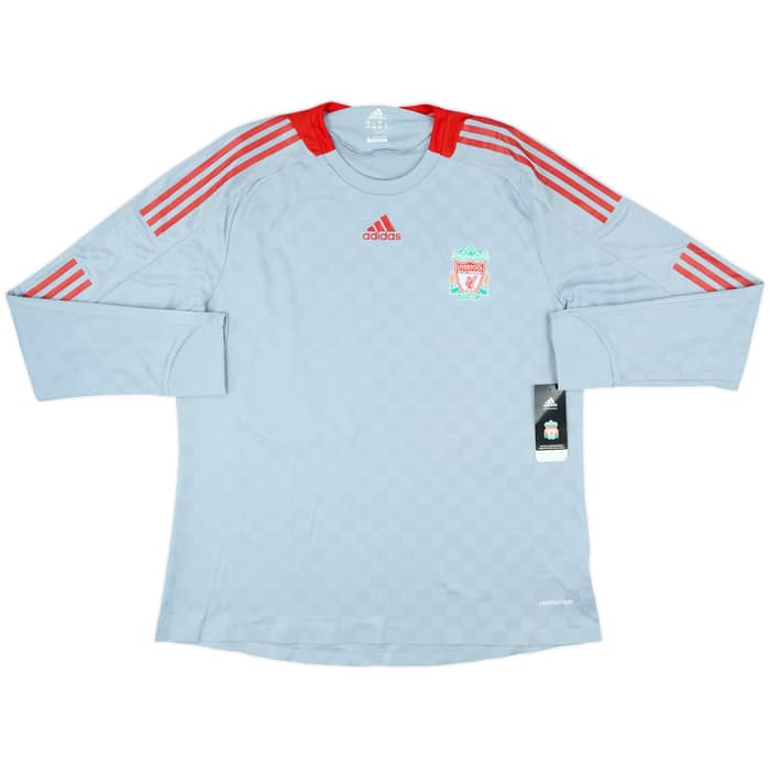 2008-09 Liverpool Player Issue Away L/S Shirt Gerrard #8 (XXL)