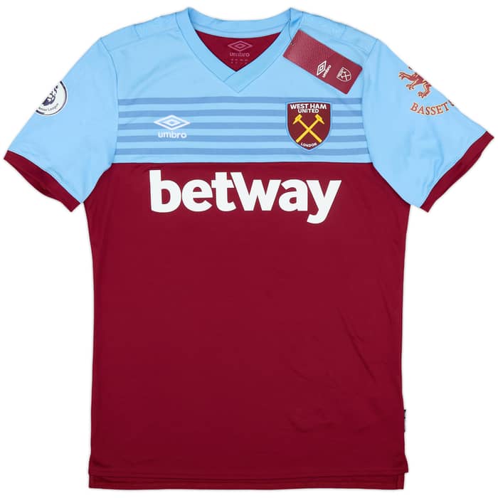 2019-20 West Ham Signed Home Shirt P. Fornals #18 (M)