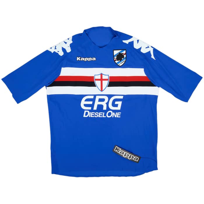 2005-07 Sampdoria Player Issue Home Shirt Volpi #4 (XL)
