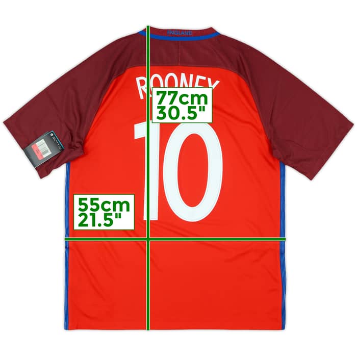 2016-17 England Away Shirt Rooney #10 (L)