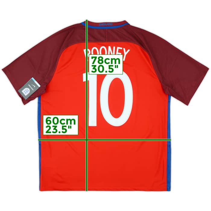 2016-17 England Away Shirt Rooney #10 (XL)
