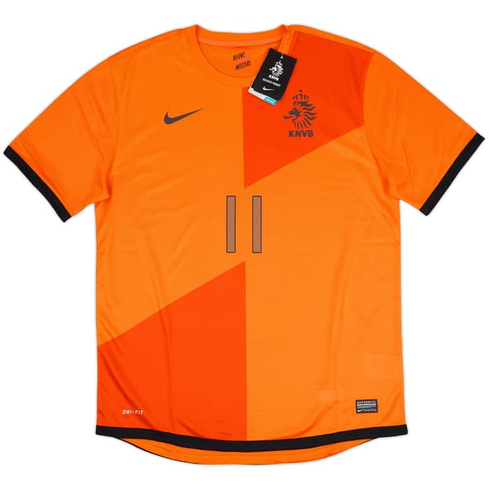 2012-13 Netherlands Home Shirt Robben #11 (L)