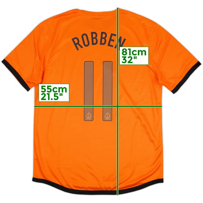 2012-13 Netherlands Home Shirt Robben #11 (L)